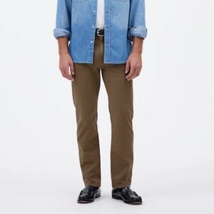 Madewell The Allday 1991 Straight-Leg Pant driftwood brown‎ size 32/34 NWT NS352